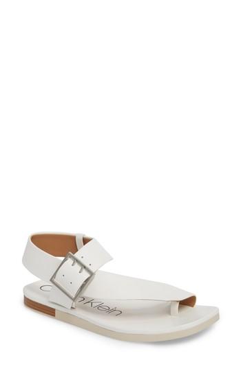 Women's Calvin Klein Rivita Sandal M - White