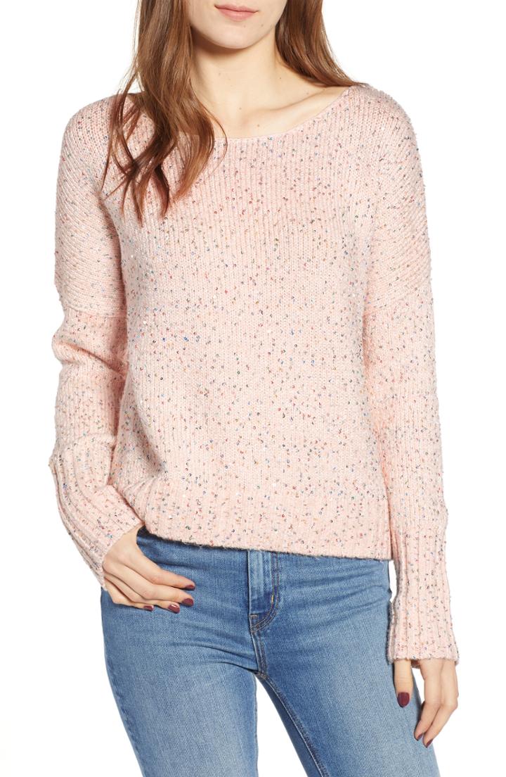 Women's Astr The Label Wrap Front Sweater - Green