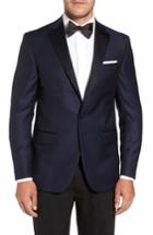 Men's David Donahue Reed Classic Fit Dinner Jacket S - Black