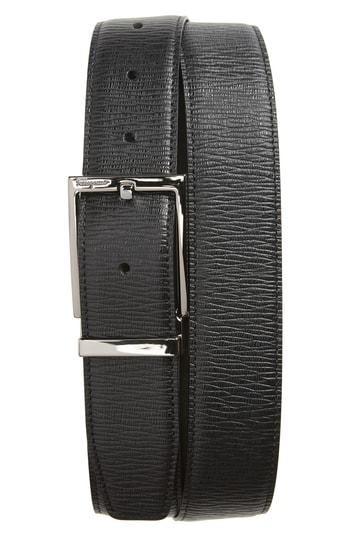 Men's Salvatore Ferragamo Reversible Belt - Nero/ Fondente