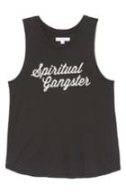 Women's Spiritual Gangster Graphic Tank - Black