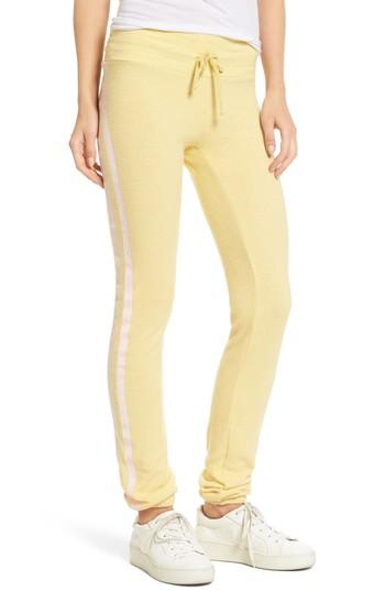 Women's Dream Scene Sporty Stripe Track Pants, Size - Yellow