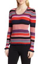 Women's Boss Fallegria Stripe Sweater - Black