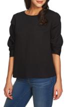 Women's 1.state Ruched Sleeve Blouse, Size - Black
