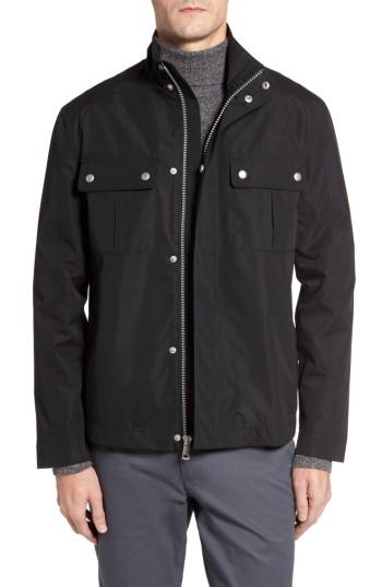 Men's Cole Haan Stand Collar Water Repellent Jacket - Black