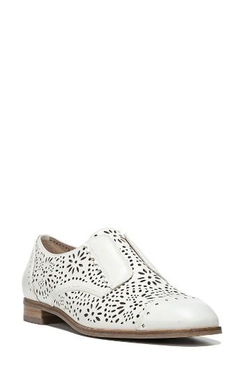 Women's Via Spiga Eliza Perforated Derby M - White
