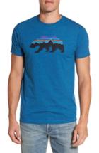 Men's Patagonia Fitzroy Bear Graphic T-shirt, Size - Blue