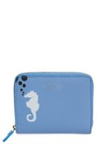 Women's Smythson Seahorse Leather Coin Pouch -