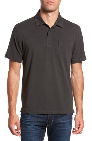 Men's Tailor Vintage Stretch Slub Jersey Polo - Grey