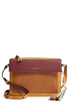 Ted Baker London Colour By Numbers Glacial Leather Crossbody Bag - Yellow