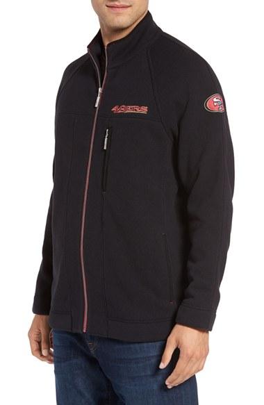 Men's Tommy Bahama 'nfl - Blindside' Knit Zip Jacket
