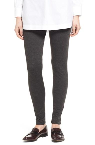 Petite Women's Two By Vince Camuto Seamed Back Leggings, Size P - Grey