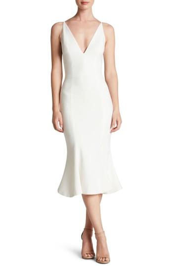 Women's Dress The Population Isabelle Crepe Mermaid Dress - Ivory