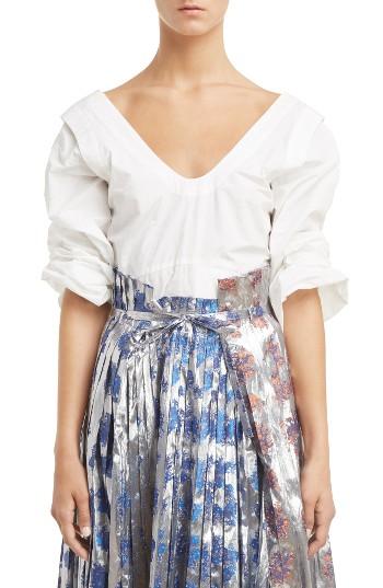 Women's Toga Embossed Taffeta Blouse