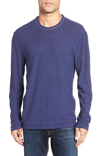 Men's James Perse Contrast Stitch Pullover (m) - Blue