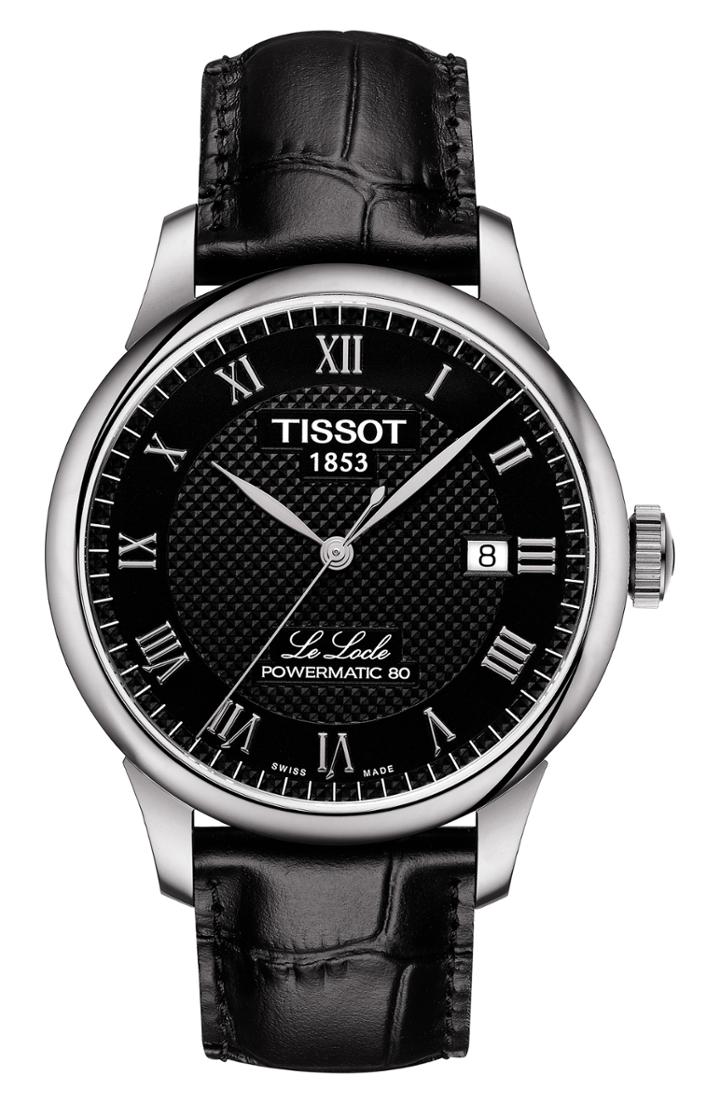 Women's Tissot Le Locle Powermatic Automatic Leather Strap Watch, 39mm