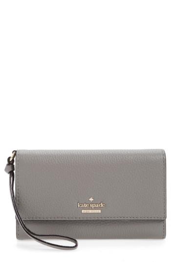 Women's Kate Spade New York Jackson Street Malorie Leather Wallet - Grey