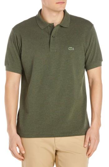 Men's Lacoste 'chine' Pique Polo (xxl) - Green