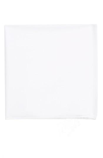 Men's Boss Cotton Pocket Square, Size - White
