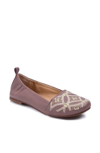 Women's Latigo Globe Embroidered Flat M - Purple