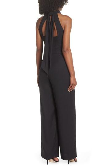 Petite Women's Chelsea28 Tie Back Jumpsuit P - Black
