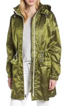 Women's London Fog Contrast Zip Anorak Jacket - Green