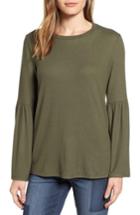 Women's Gibson Bell Sleeve Cozy Fleece Pullover, Size - Green