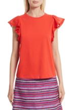 Women's Kate Spade New York Flutter Sleeve Top - Red