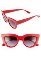 Women's Perverse 'acid' 50mm Cat Eye Sunglasses - Red/ Black