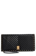 Rebecca Minkoff Becky Quilted Leather Clutch - Black