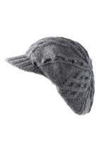 Women's Helen Kaminski Knit Merino Wool Baker Boy Cap - Grey