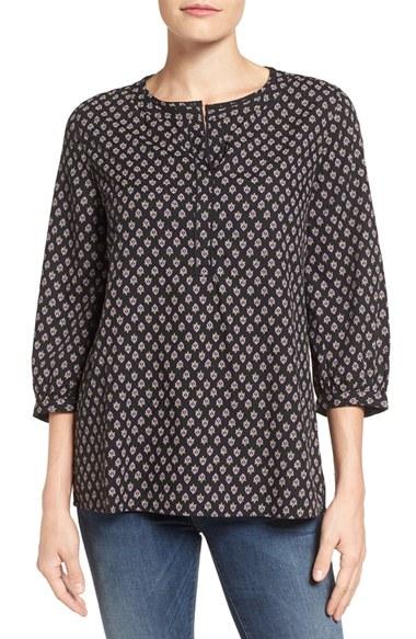 Women's Caslon Print Boho Top