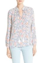 Women's Derek Lam 10 Crosby Print Silk Blouse