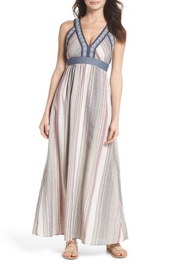 Women's Thml Stripe Maxi Dress - Ivory