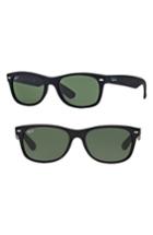 Women's Ray-ban Small New Wayfarer 52mm Sunglasses - Black Rubber/ Crystal Green