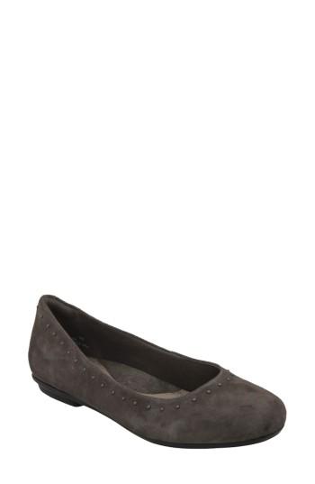 Women's Earth Anthem Studded Flat .5 M - Grey