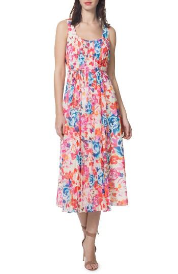 Women's Donna Morgan Floral Midi Dress - Pink