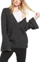 Women's Treasure & Bond Bell Sleeve Sweater - Grey