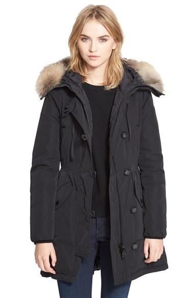 Women's Moncler 'arriette' Down Insulated Parka With Genuine Fox Fur Ruff