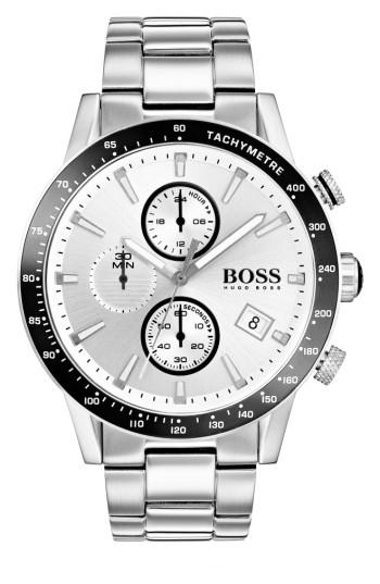 Men's Boss Rafale Chronograph Bracelet Watch, 45mm