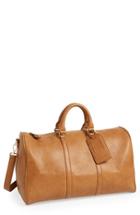Sole Society 'cassidy' Faux Leather Duffel Bag - Brown