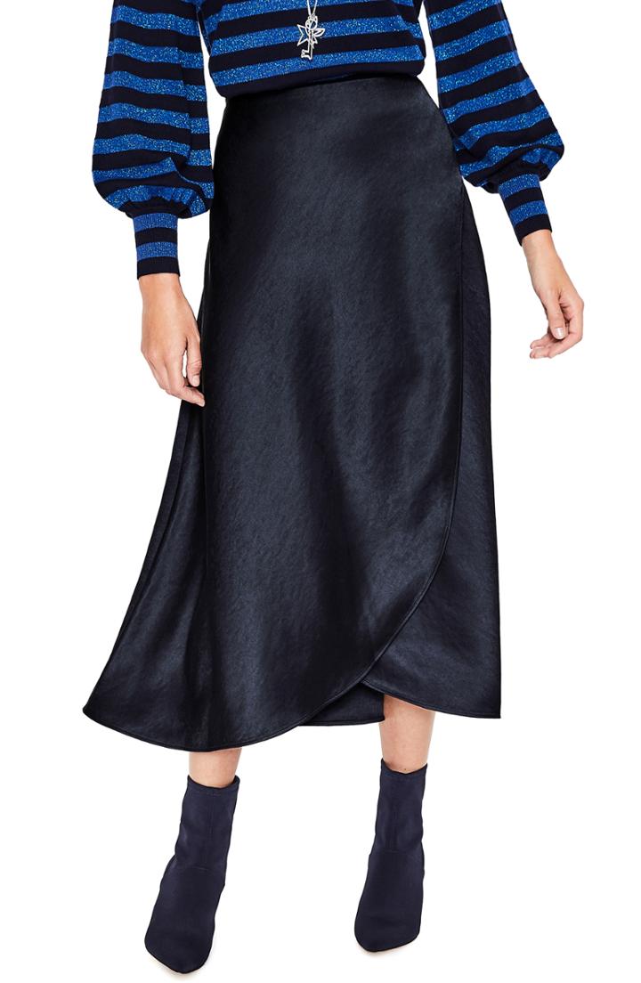 Women's Boden Epsom Midi Skirt - Blue
