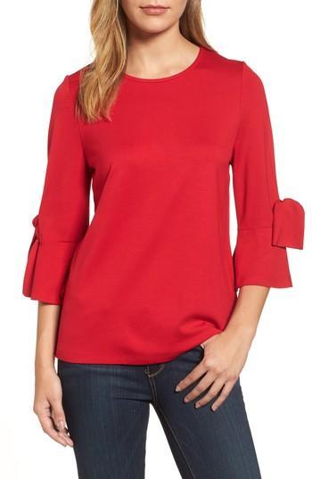 Women's Halogen Knot Bell Sleeve Top