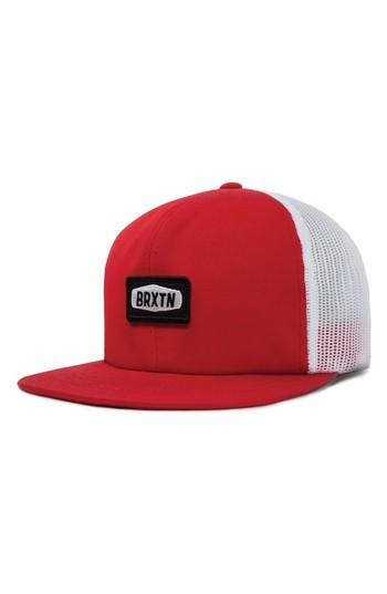 Men's Brixton Rockford Mesh Back Cap - Red