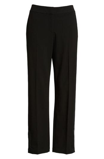 Women's Halogen Side Stripe Ankle Pants (similar To 14w) - Black