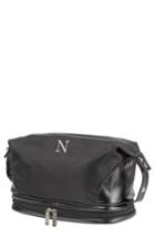 Cathy's Concepts Monogram Toiletry Bag, Size - Black