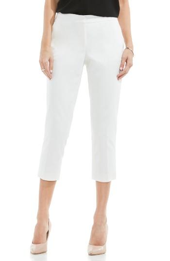 Women's Vince Camuto Double Weave Crop Flare Pants - White