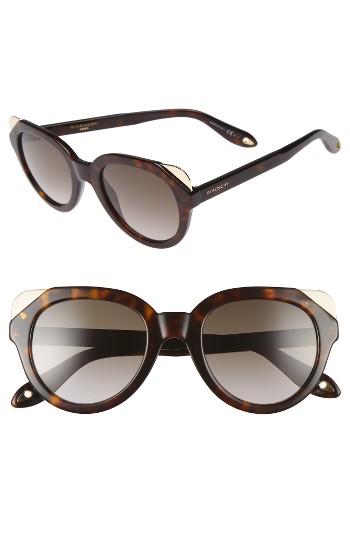 Women's Givenchy 50mm Retro Sunglasses - Havana Brown