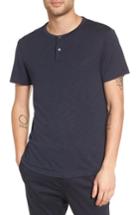 Men's Theory Gaskell Anemone Slim Fit Henley, Size - Blue