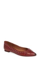 Women's Frye Sienna Deco Stud Ballet Flat .5 M - Red